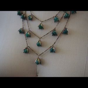 3 tier Jade blossom necklace